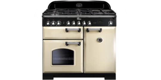 Piano de cuisson gaz FALCON DELUX100 MIXT CREM/CHROME