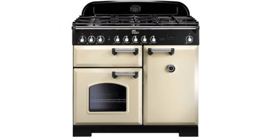 Piano de cuisson gaz FALCON DELUX100 MIXT CREM/CHROME