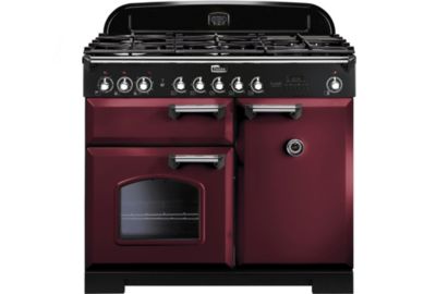 Piano de cuisson gaz FALCON DELUX100 MIXT ROUGE CHROME