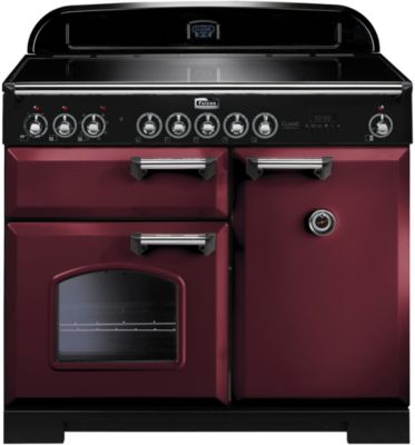 Piano de cuisson induction FALCON CLASSIC DELUXE 100 ROUGE AIRELLE CHROME