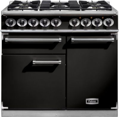 Piano de cuisson gaz FALCON Semi Pro DELUXE 100 NOIR CHROME