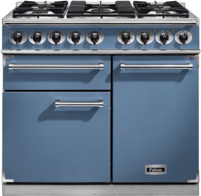 Piano de cuisson gaz FALCON Semi Pro DELUXE 100 BLEU DE CHINE NICKEL