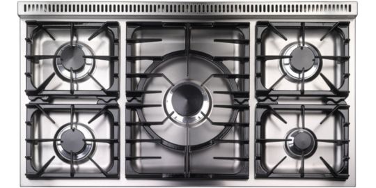 Piano de cuisson gaz FALCON Semi Pro DELUXE 100 BLEU DE CHINE NICKEL