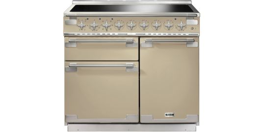 Piano de cuisson induction FALCON ELISE TAB IND 100 CM CREME NICKEL BROSS