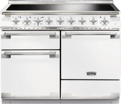 Piano de cuisson induction FALCON ELISE 110 BLANC NICKEL BROSSÉ