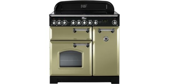 Piano de cuisson vitrocéramique FALCON CLASSIC DELUXE 90 VERT OLIVE CHROME