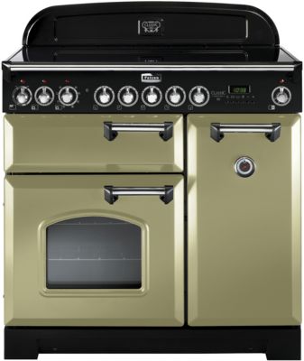 Piano de cuisson induction FALCON CLASSIC DELUXE 90 VERT OLIVE CHROME