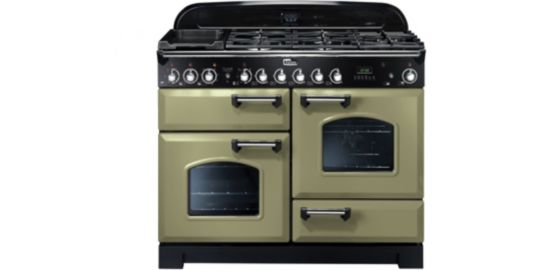 Piano de cuisson mixte FALCON CLASSIC DELUXE 110 VERT OLIVE CHROME