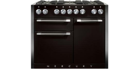 Piano de cuisson gaz FALCON Semi Pro MERCURY 110 NOIR BRILLANT INOX