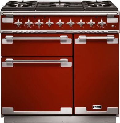 Piano de cuisson gaz FALCON ELISE90 MIXT ROUGE CERISE