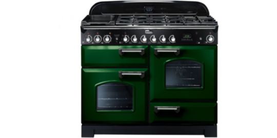 Piano de cuisson mixte FALCON CLASSIC DELUXE 110 VERT ANGLAIS CHROME