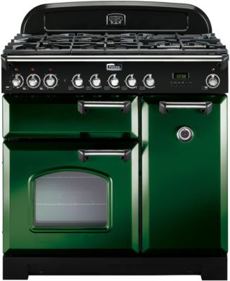 Piano de cuisson gaz FALCON CLASSIC DELUXE 90 VERT ANGLAIS CHROME