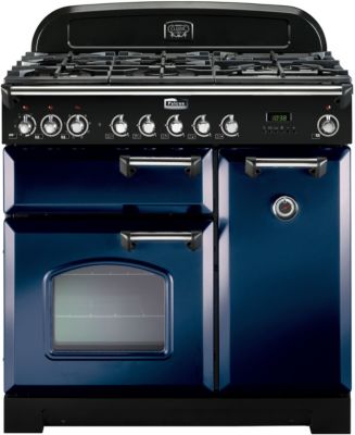 Piano de cuisson gaz FALCON CLASSIC DELUXE 90 BLEU ROI CHROME