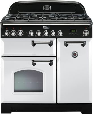 Piano de cuisson gaz FALCON DELUX90 MIXT BLANC CHROME