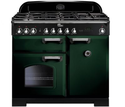 Piano de cuisson gaz FALCON CLASSIC DELUXE 100 VERT ANGLAIS CHROME