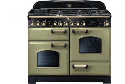 Piano de cuisson mixte FALCON CLASSIC DELUXE 110 VERT OLIVE LAITON