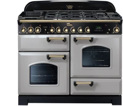 Piano de cuisson mixte FALCON CLASSIC DELUXE 110 GRIS PERLE LAITON