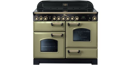 Piano de cuisson vitrocéramique FALCON CLASSIC DELUXE 110 VERT OLIVE LAITON