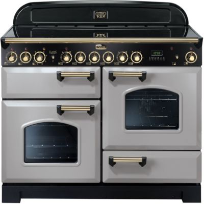 Piano de cuisson vitrocéramique FALCON CLASSIC DELUXE 110 GRIS PERLE LAITON