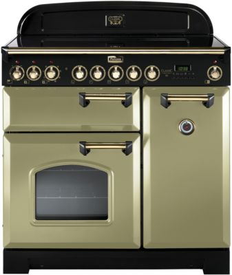 Piano De Cuisson Induction FALCON CLASSIC DELUXE 90 VERT OLIVE LAITON ...