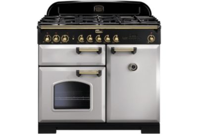 Piano de cuisson gaz FALCON CLASSIC DELUXE 100 GRIS PERLE LAITON