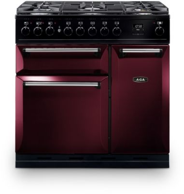 Piano de cuisson gaz AGA MASTER CHEF DELUXE 90 DF ROUGE AIRELLE