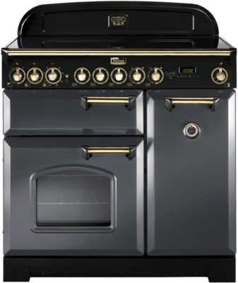 Piano de cuisson vitrocéramique FALCON CLASSIC DELUXE 90 ARDOISE LAITON