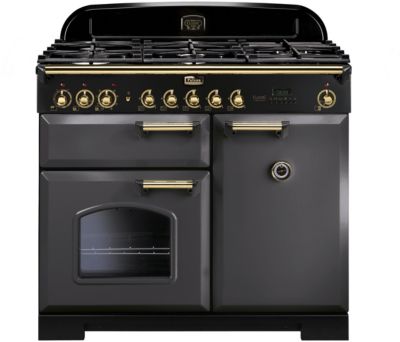 Piano de cuisson gaz FALCON CLASSIC DELUXE 100 ARDOISE LAITON