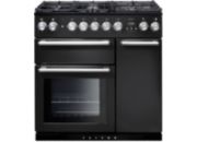 Piano de cuisson gaz FALCON NEXUS 90 CHARBON Mat satiné CHROME