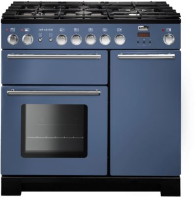 Piano de cuisson gaz FALCON INFUSION 90 ROCHE BLEUE CHROME