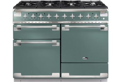 Piano de cuisson gaz FALCON ELISE 110 VERT MINERAL MAT NICKEL BROSSÉ