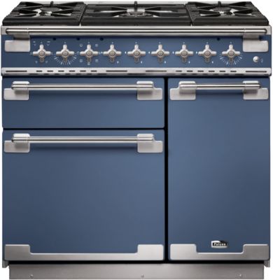 Piano de cuisson gaz FALCON ELISE 90 ROCHE BLEUE  NICKEL