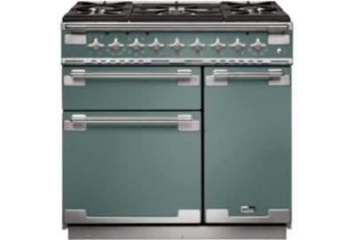 Piano de cuisson gaz FALCON ELISE 90 VERT MINERAL MAT NICKEL