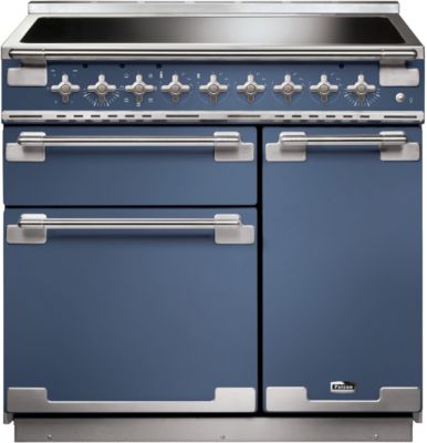 Piano de cuisson induction FALCON ELISE 90 ROCHE BLEUE  NICKEL BROSSÉ