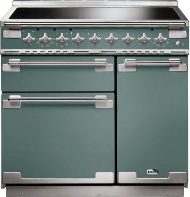 Piano de cuisson induction FALCON ELISE 90 VERT MINERAL MAT NICKEL BROSSÉ