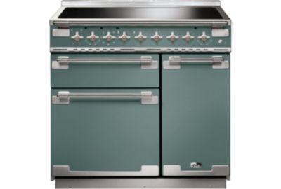 Piano de cuisson induction FALCON ELISE 90 VERT MINERAL MAT NICKEL BROSSÉ