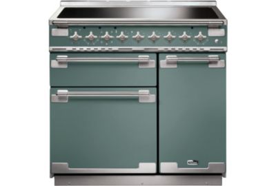 Piano de cuisson induction FALCON ELISE 90 VERT MINERAL MAT NICKEL BROSSÉ