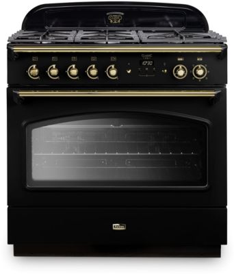 Piano de cuisson gaz FALCON CLASSIC FX  TAB GAZ 90 CM NOIR LAITON