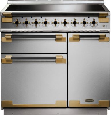 Piano de cuisson induction FALCON ELISE LUXE TAB IND 90 CMINOX et NOIR LAI