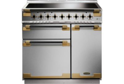 Piano de cuisson induction FALCON ELISE LUXE TAB IND 90 CMINOX et NOIR LAI