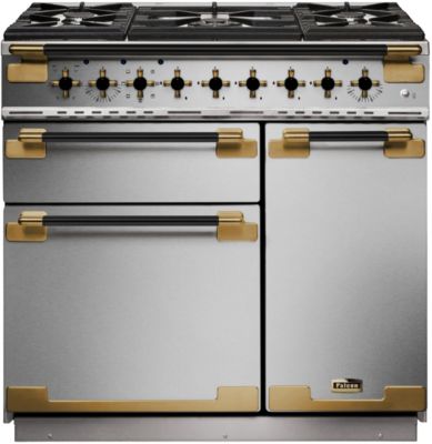 Piano de cuisson gaz FALCON ELISE LUXE  TAB GAZ 90 CMINOX et NOIR L