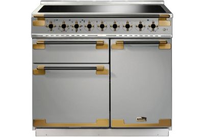 Piano de cuisson induction FALCON ELISE LUXE TAB IND 100 CMINOX et NOIR LA