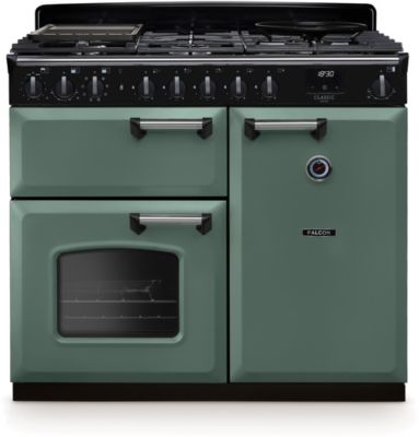 Piano de cuisson gaz FALCON NGC TAB GAZ 100 CM VERT MINERAL CHROME
