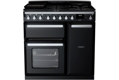 Piano de cuisson gaz FALCON ESTEL DELUXE TAB GAZ 90 CM NOIR BRILLANT
