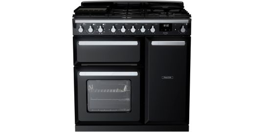Piano de cuisson gaz FALCON ESTEL DELUXE TAB GAZ 90 CM NOIR BRILLANT