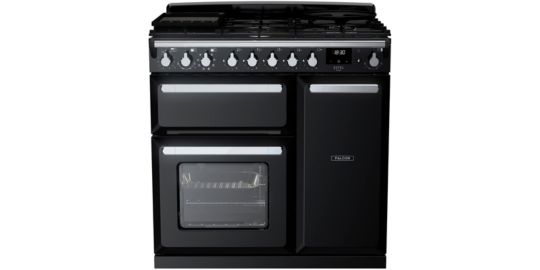 Piano de cuisson gaz FALCON ESTEL DELUXE TAB GAZ 90 CM NOIR BRILLANT