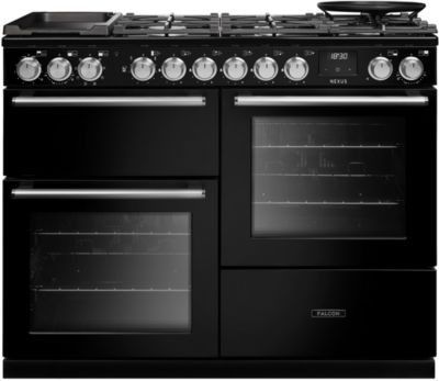 Piano de cuisson mixte FALCON NEXUS NGC OC  TAB GAZ 110 CM NOIR CHROME