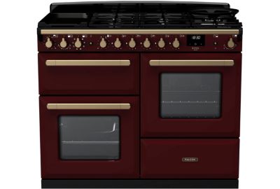 Piano de cuisson mixte FALCON DELUXE OC TAB MIX 110 CM BORDEAUX LAITON