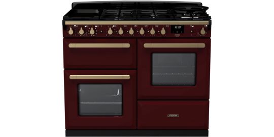 Piano de cuisson mixte FALCON DELUXE OC TAB MIX 110 CM BORDEAUX LAITON