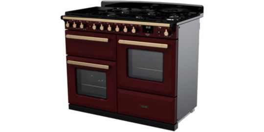 Piano de cuisson mixte FALCON DELUXE OC TAB MIX 110 CM BORDEAUX LAITON